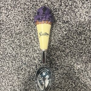 Graeter's Ice Cream Scoop with Purple Cone